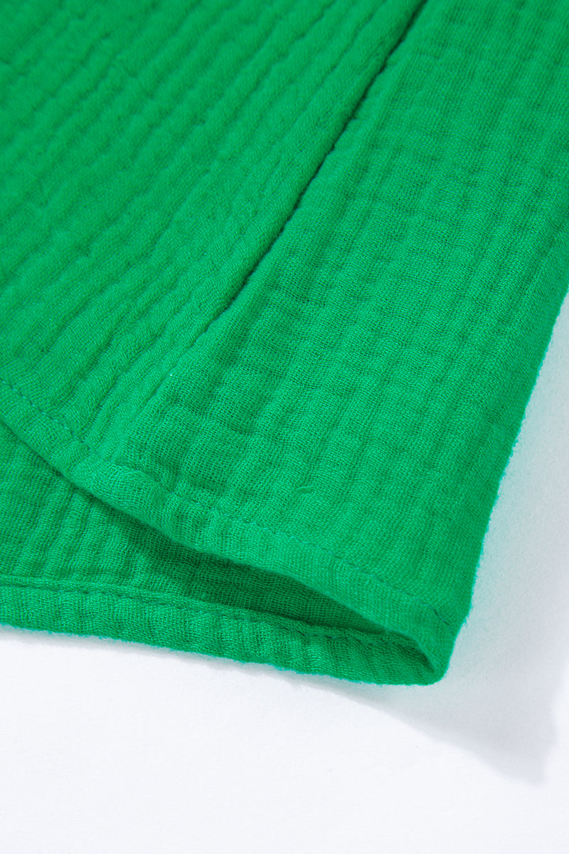 Multicolor Color Block Tiered Puff Sleeve Dress