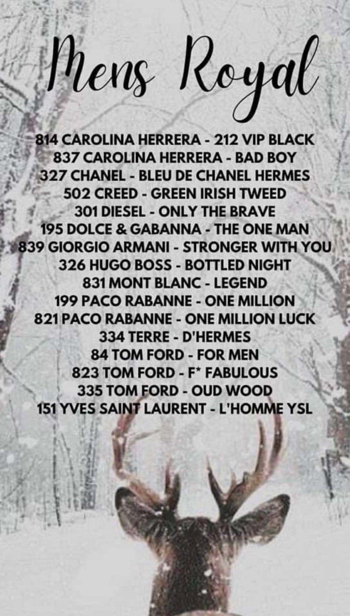 Royal designer inspired perfumes black friday special