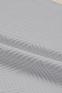 Strawberry Pink Textured Loose Slouchy Long Sleeve Top and Pants Set