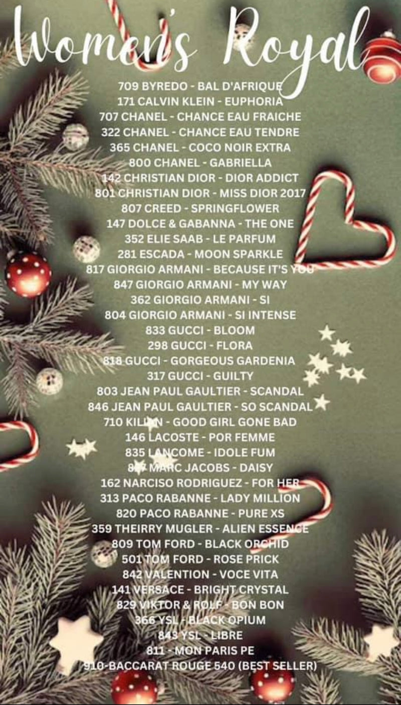 Royal designer inspired perfumes black friday special