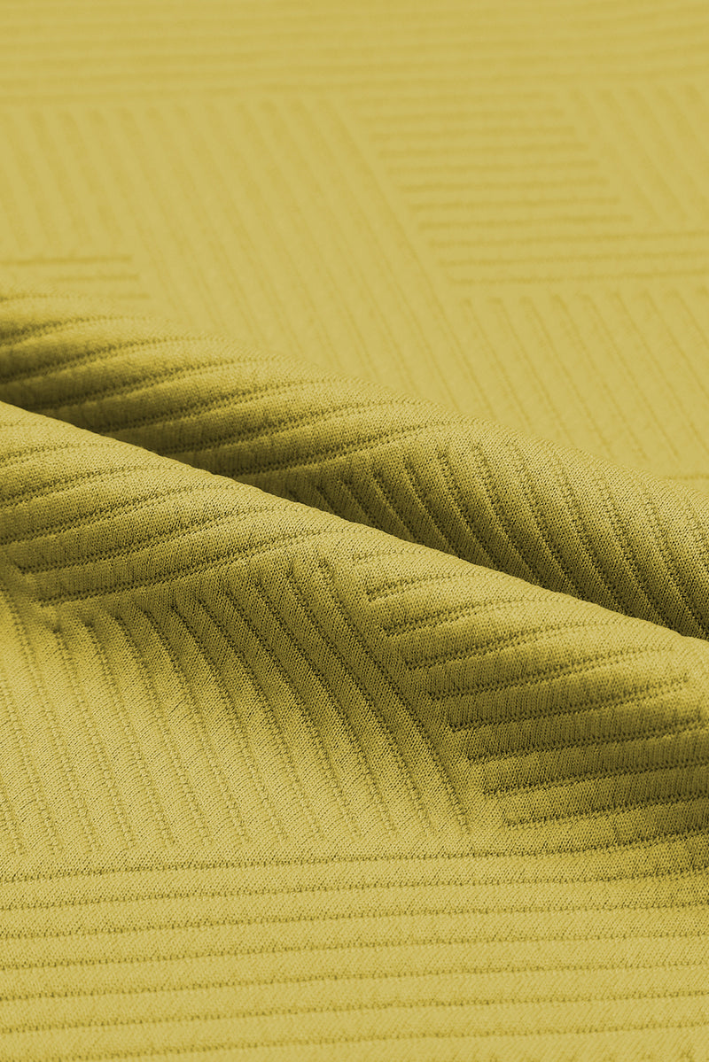 Black Textured Loose Fit T Shirt and Drawstring Pants Set