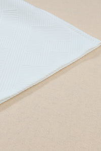 Strawberry Pink Textured Loose Slouchy Long Sleeve Top and Pants Set