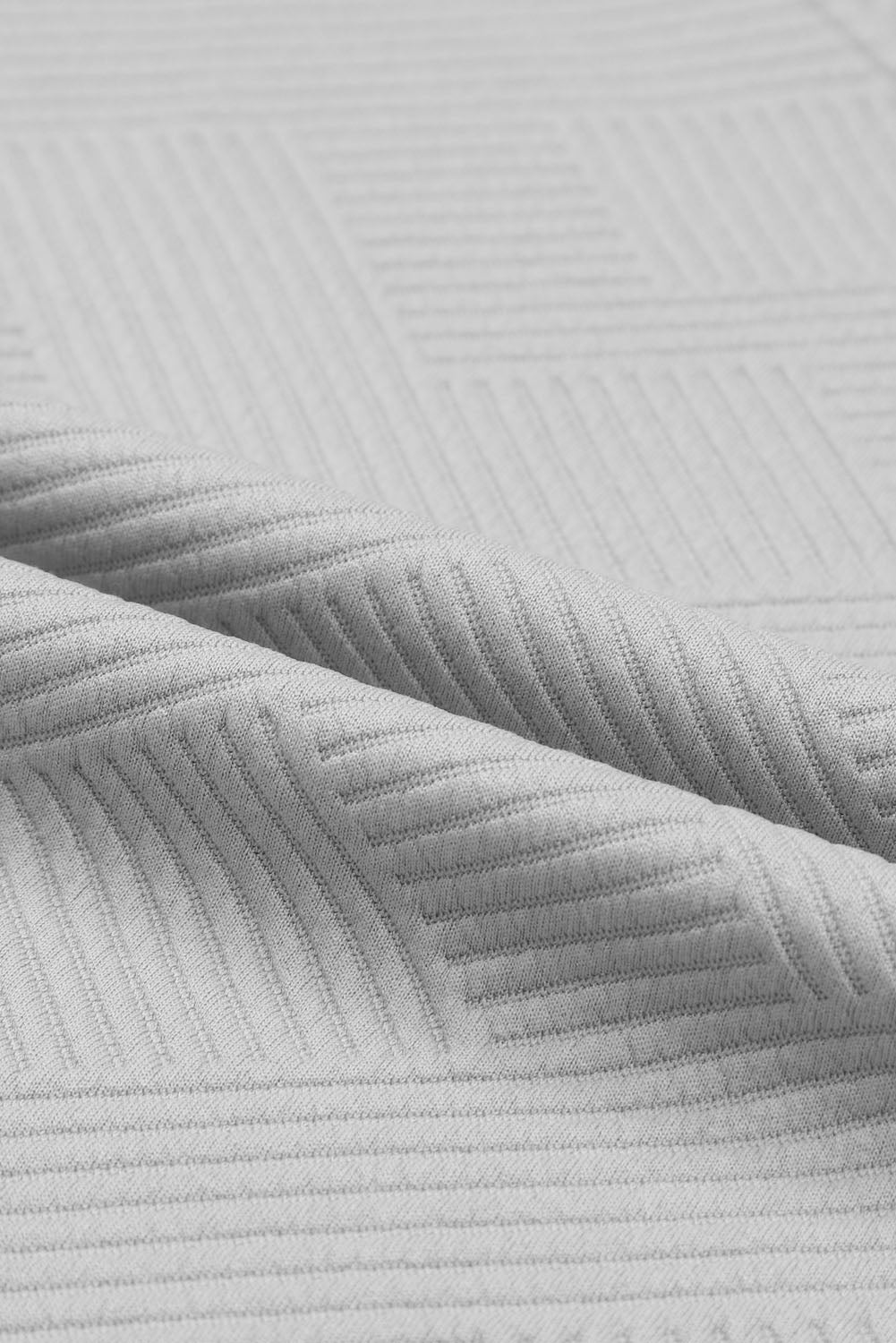 Black Textured Loose Fit T Shirt and Drawstring Pants Set