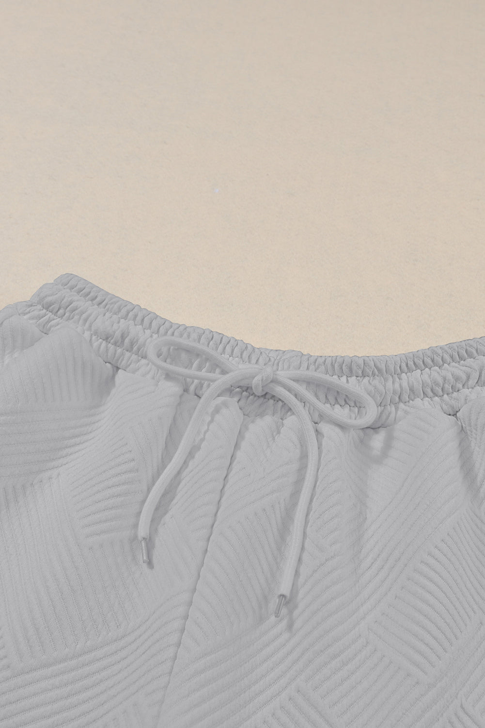 Strawberry Pink Textured Loose Slouchy Long Sleeve Top and Pants Set