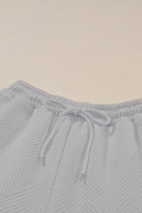 Strawberry Pink Textured Loose Slouchy Long Sleeve Top and Pants Set